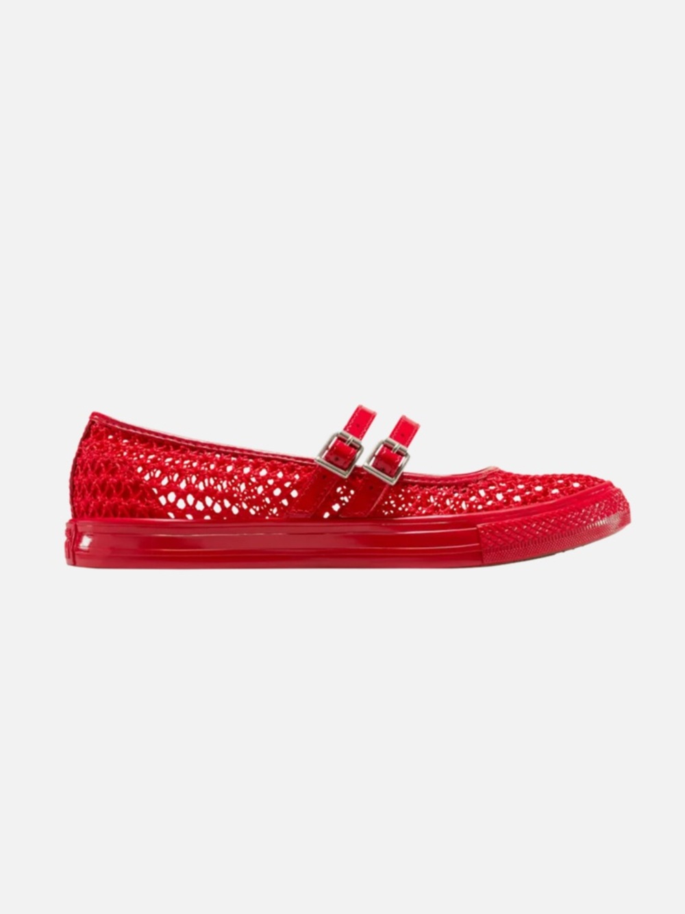 Converse Red Women's Mesh Mary Jane Flats